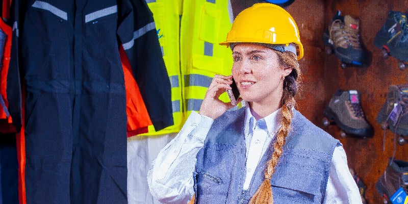 Gaziantep fabrikasında risk analizi yapan iş güvenliği uzmanı